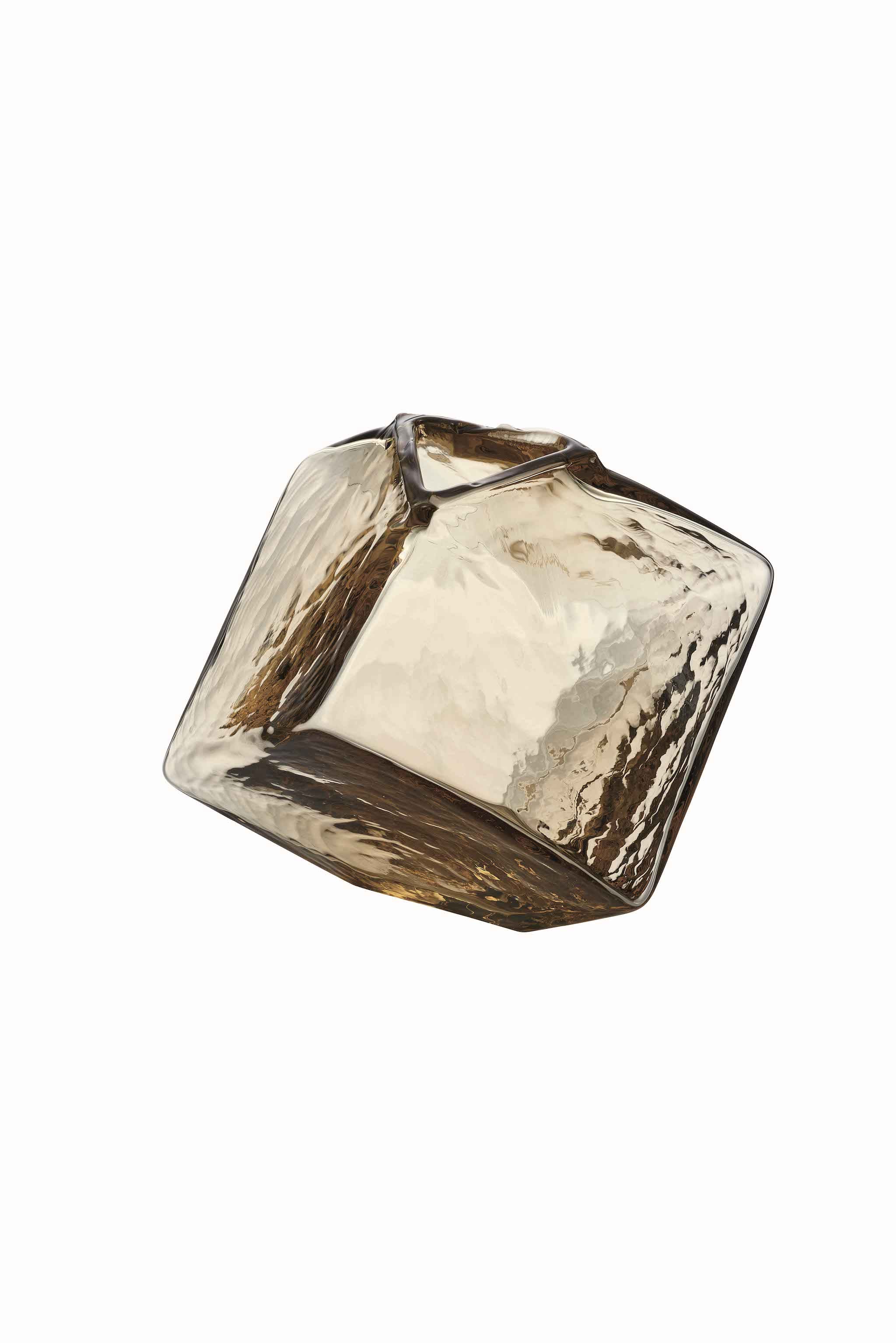CUBO - Vase, Tan