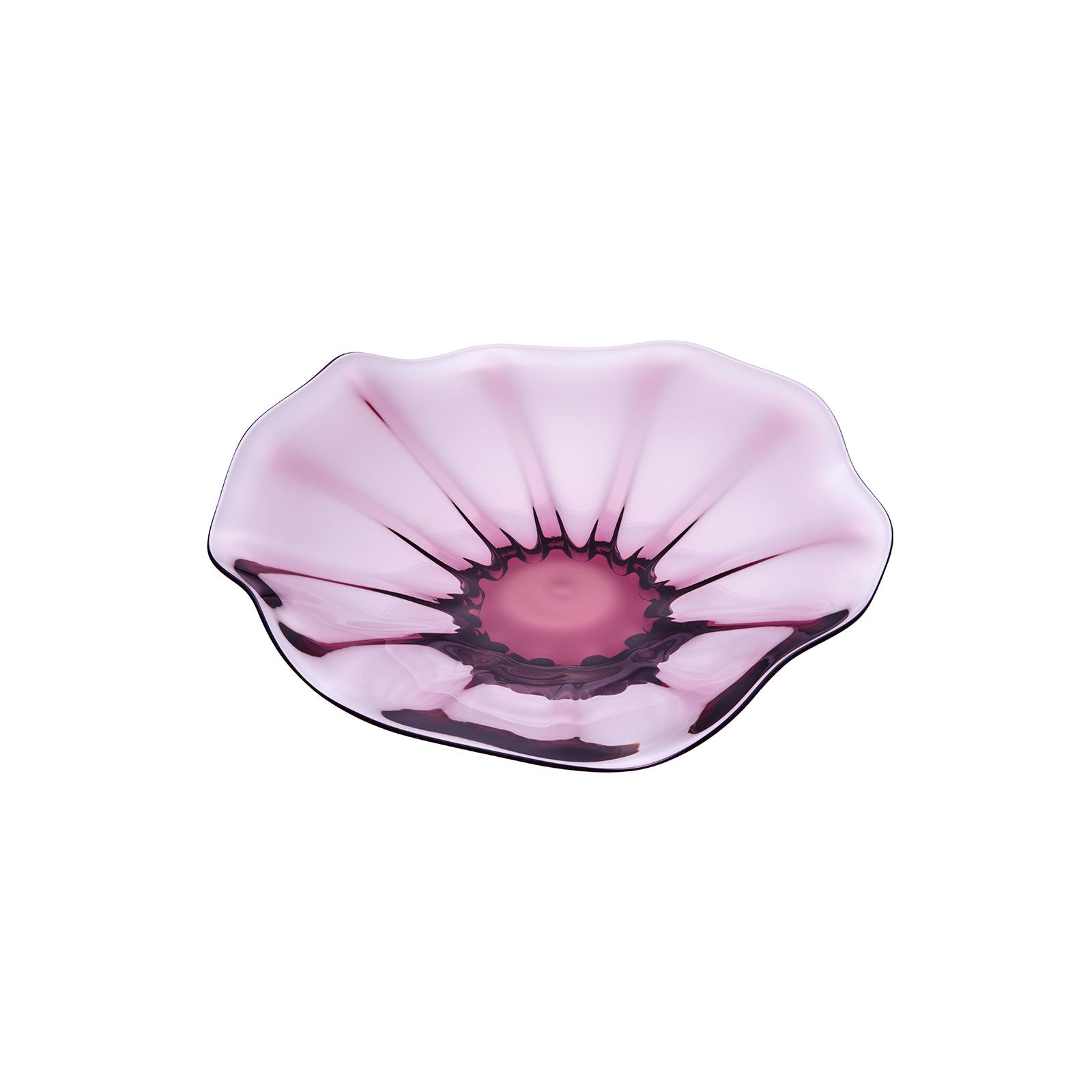 FLUTTER - Plate Wine Red, 8.3 inch