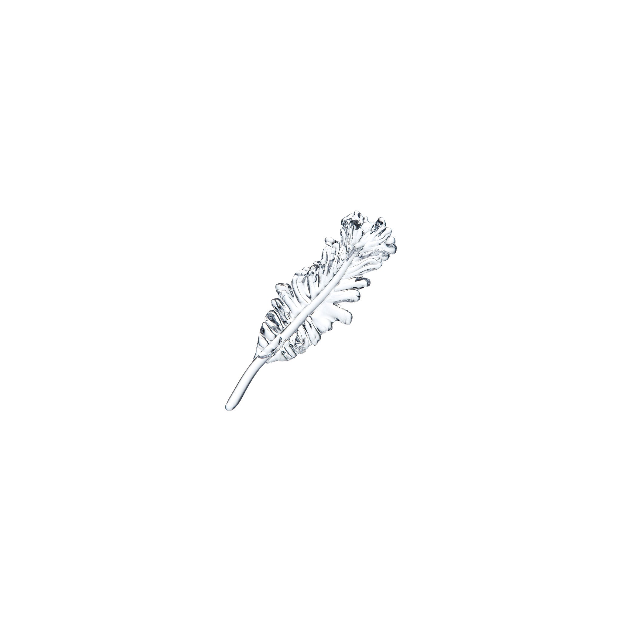 ORNAMENT - Feather Clear, 3.5inch