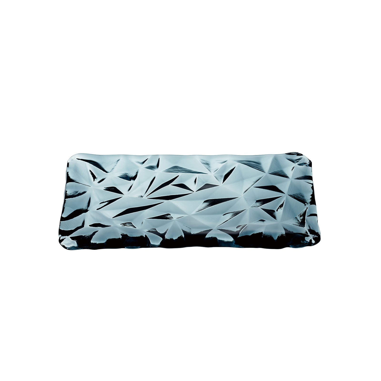 LIMPID PLATE - Rectangular Plate Indigo, 9.4 inch