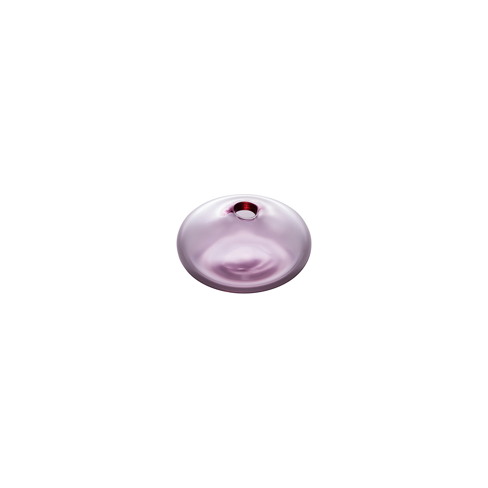 MINI VASE - Flat Round Bud Vase, Violet