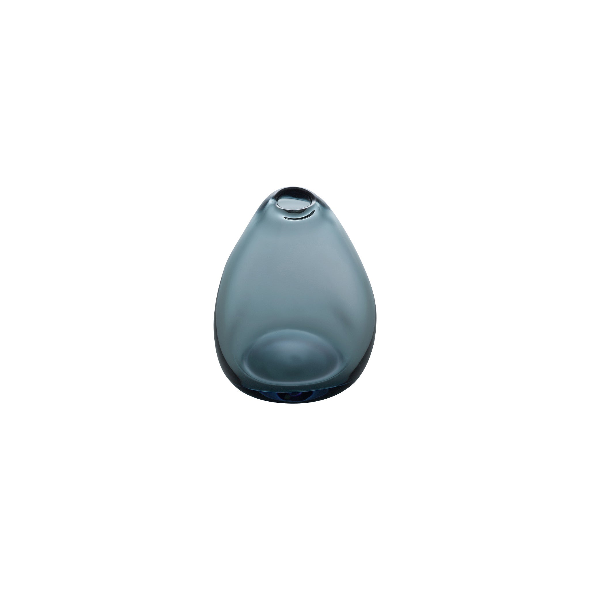 MINI VASE - Tall Triangle Stone Vase, Indigo