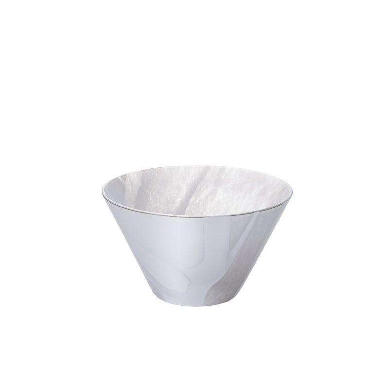 MORK - Bowl Clear/White, 4.6 inch
