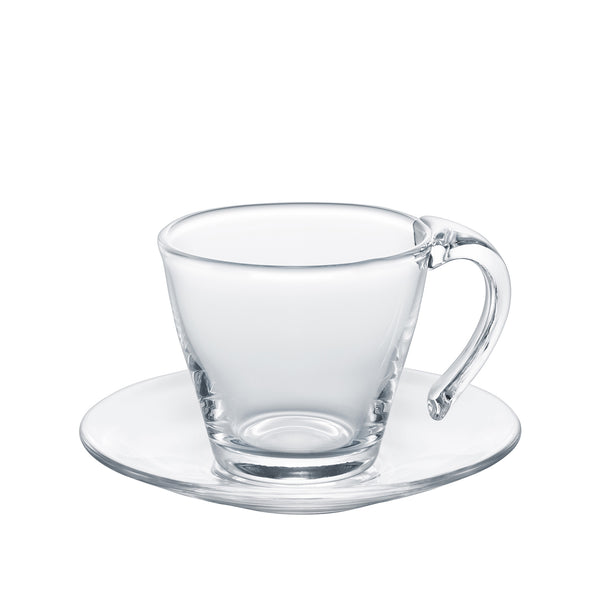 BAL'S TABLE - Cup and saucer Clear, 9.8oz