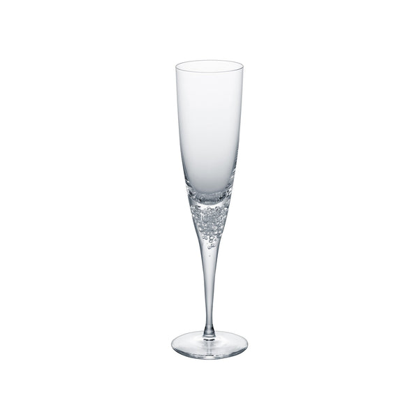 3 TYPE OF BUBBLES - Champagne Glass Clear, 4.7oz