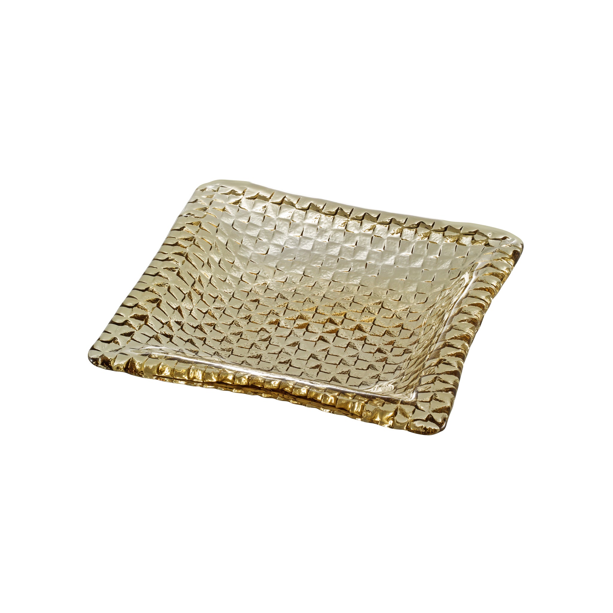 GRID PLATE - Square Plate Tan, 9.1inch