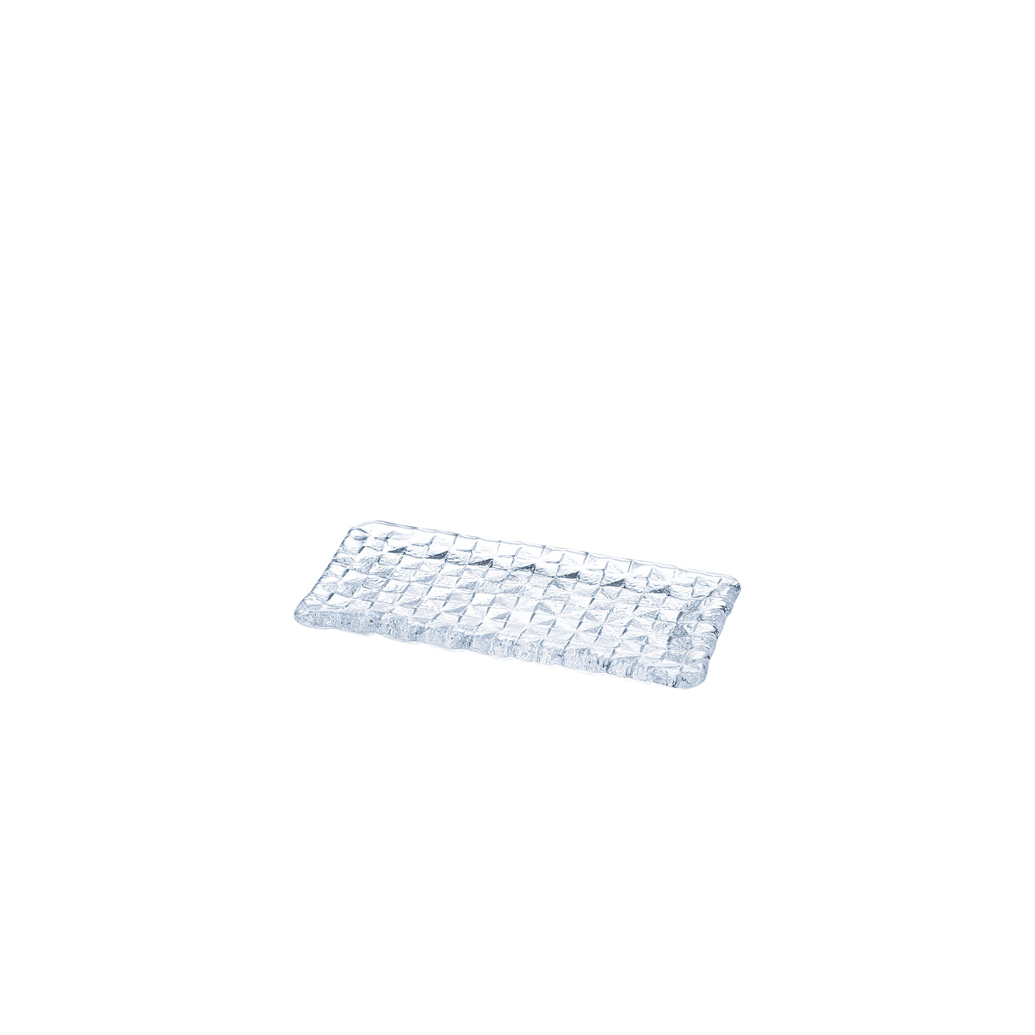 GRID PLATE - Rectangular Plate Clear, 7.1inch
