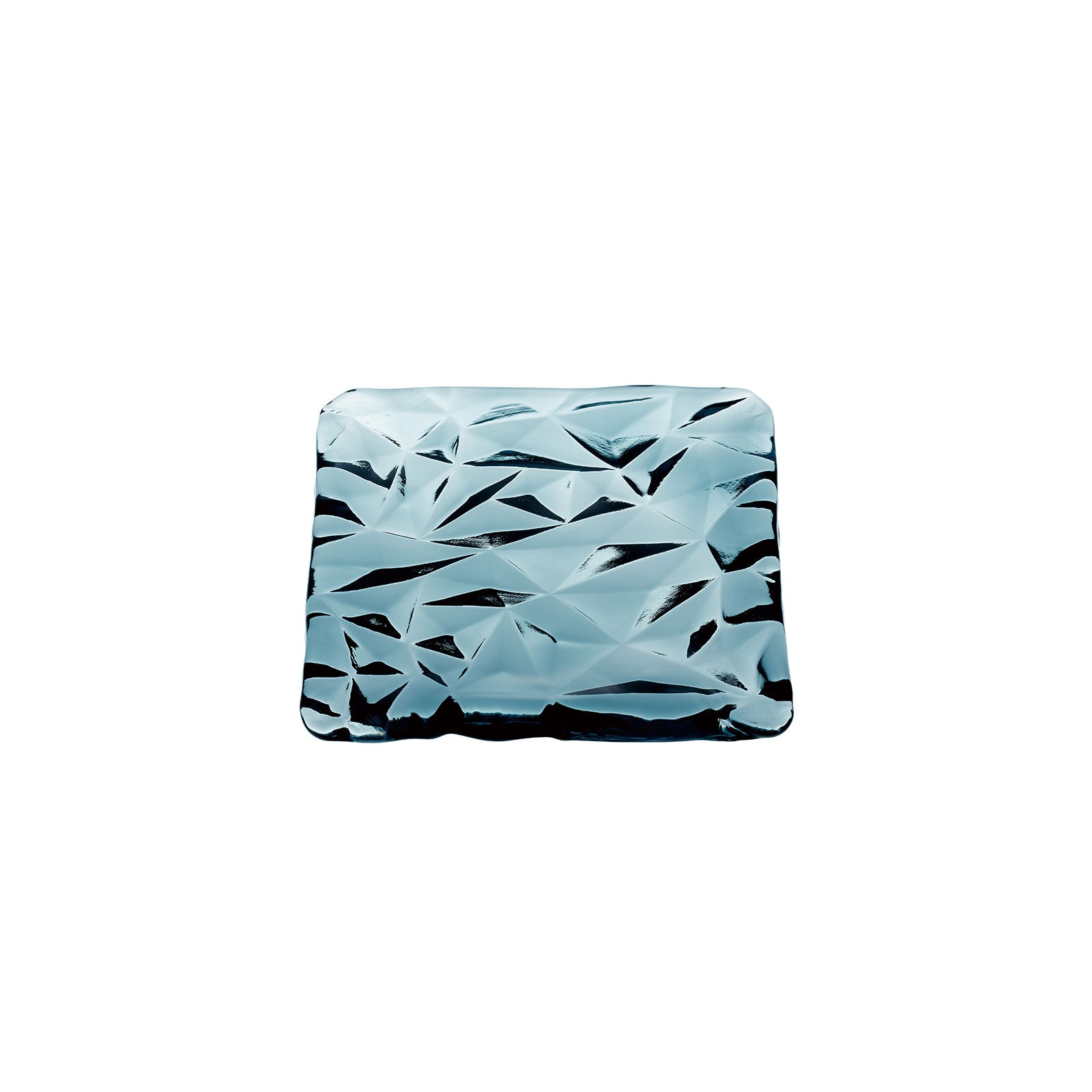 LIMPID PLATE - Square Plate Indigo, 5.9 inch