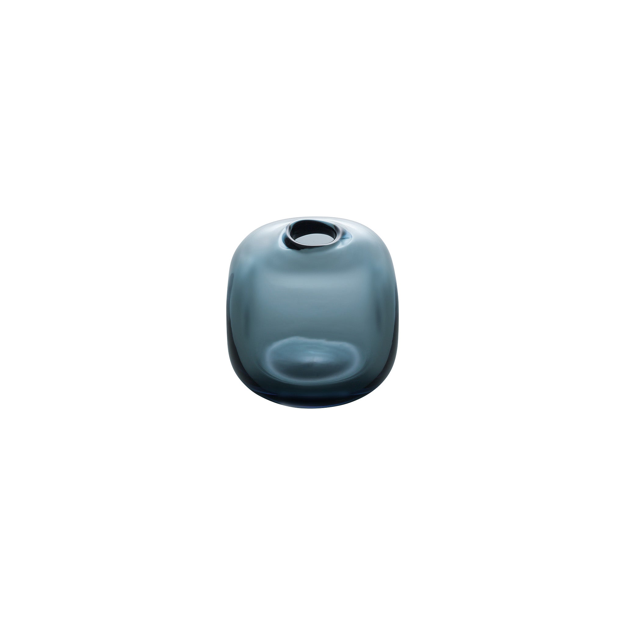 MINI VASE - Cube Riverstone Vase, Indigo
