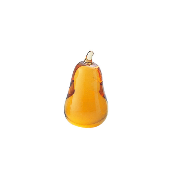 ORNAMENT - Pear Amber, 2.2inch