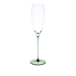 RISICARE - Champagne Glass Forest Green, 6.1oz