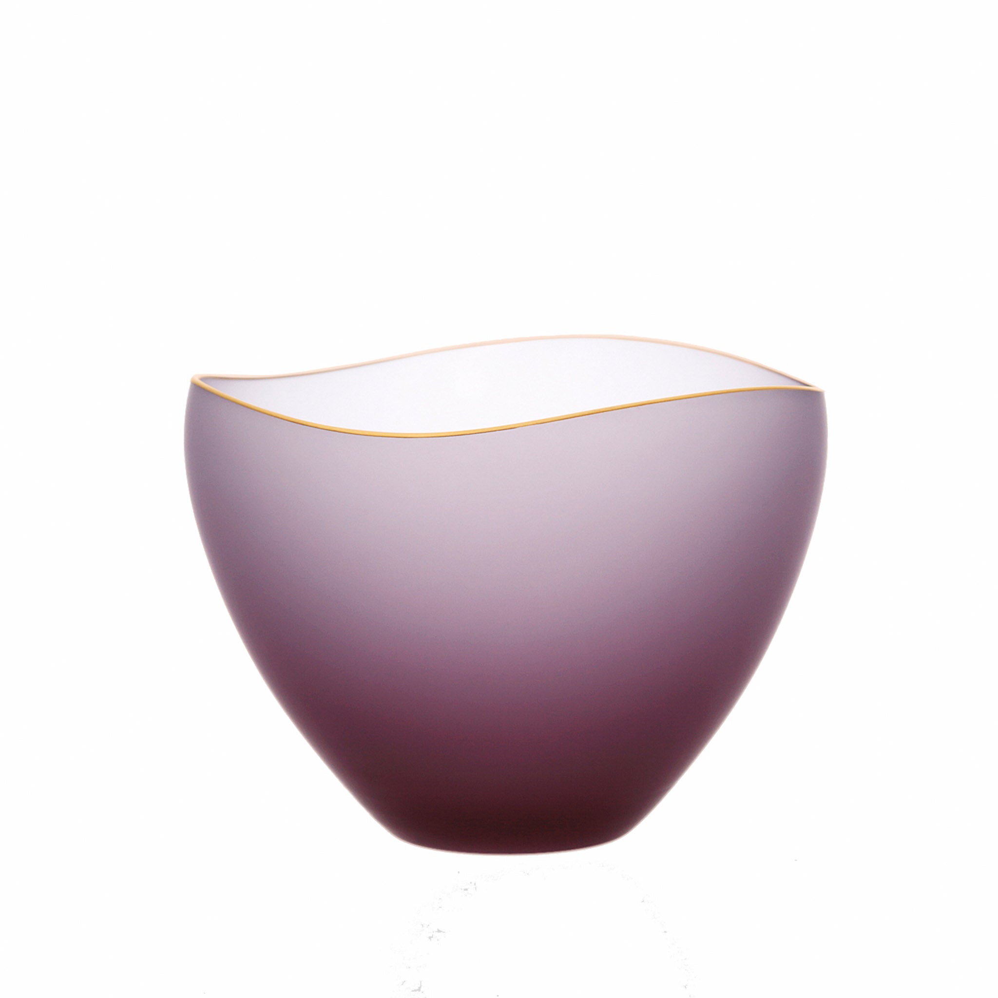 SAKI - Bowl Wine Red Frosted, 3.7inch